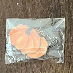 Festive Orange Pumpkin Earrings